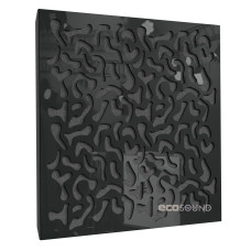 Acoustic panel Ecosound Boomerang Plastic Black 50 x 50 cm 33 mm
