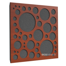 Acoustic panel Ecosound EcoBubble Apple-Locarno 50 x 50 cm 33 mm brown