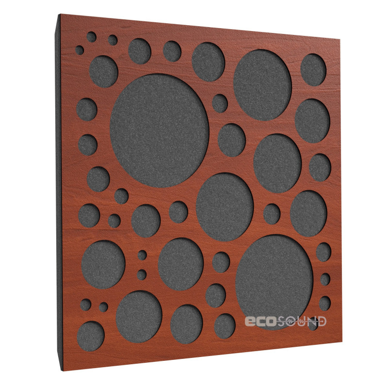 Acoustic panel Ecosound EcoBubble cream 50x50 cm 33mm color Light oak