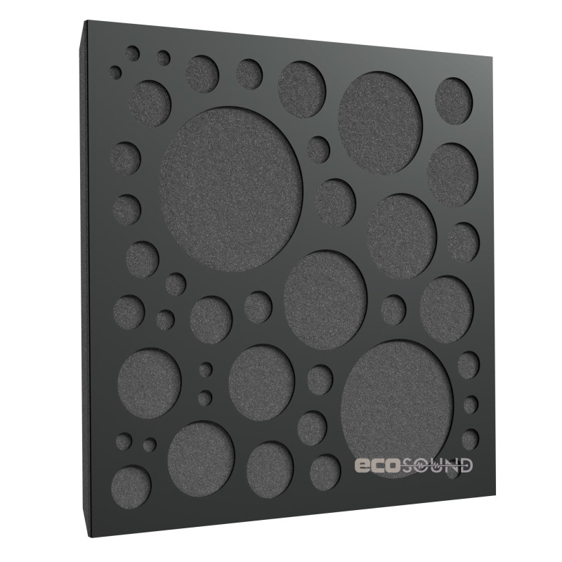 Acoustic panel Ecosound EcoBubble cream 50x50 cm 33mm color Light oak