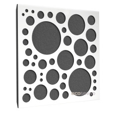 Acoustic panel Ecosound EcoBubble white 50x50 cm 33mm 