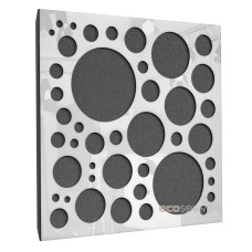 Acoustic panel Ecosound EcoBubble Plastic White 50 x 50 cm 33 mm