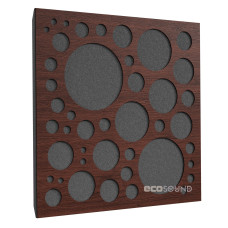 Acoustic panel Ecosound EcoBubble brown 50x50 cm 33mm 