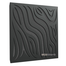 Acoustic panel Ecosound Chimera HDF-Black 50 x 50 cm 33 mm black