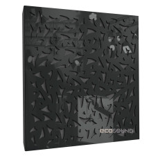 Acoustic panel Ecosound EcoFly Plastic Black 50 x 50 cm 33 mm