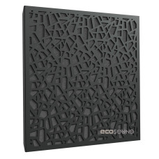 Acoustic panel Ecosound EcoArt HDF-Black 50 x 50 cm 33 mm black