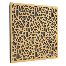 Acoustic panel Ecosound EcoArt cream 50x50 cm 33mm Light oak