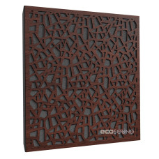 Acoustic panel Ecosound EcoArt brown 50x50 cm 33 mm 