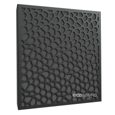 Acoustic panel Ecosound EcoNet HDF-Black 50 x 50 cm 33 mm black