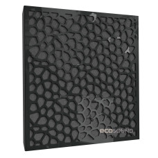 Acoustic panel Ecosound EcoNet Plastic Black 50 x 50 cm 33 mm