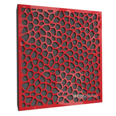 Acoustic panel Ecosound EcoNet Plastic Red 50 x 50 cm 33 mm