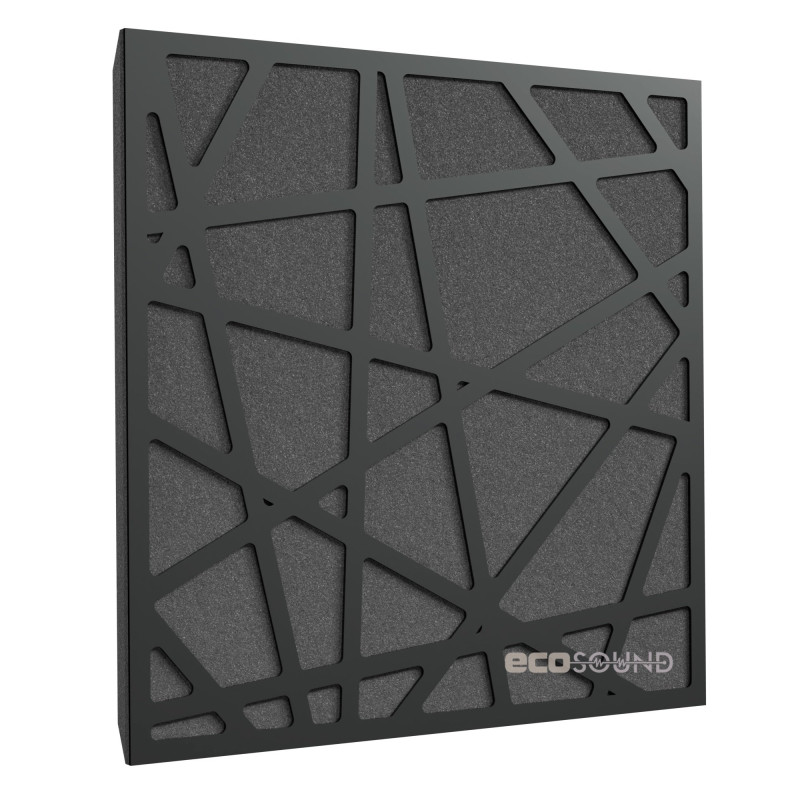 Acoustic panel Ecosound EcoArt XL Wenge 50 x 50 cm 33 mm brown