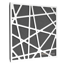 Acoustic panel Ecosound EcoArt XL HDF-White 50 x 50 cm 33 mm white