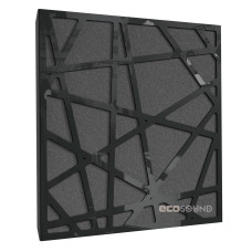 Acoustic panel Ecosound EcoArt XL Plastic Black 50 x 50 cm 33 mm