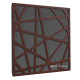 Acoustic panel Ecosound EcoArt XL Wenge 50 x 50 cm 33 mm brown