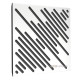 Acoustic panel Ecosound Diagonal Plastic White 50 x 50 cm 33 mm