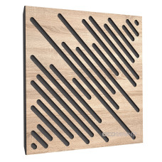 Acoustic panel Ecosound Diagonal Lt-Sonoma-Oak 50 x 50 cm 33 mm latte