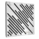 Acoustic panel Ecosound Diagonal Plastic White 50 x 50 cm 33 mm