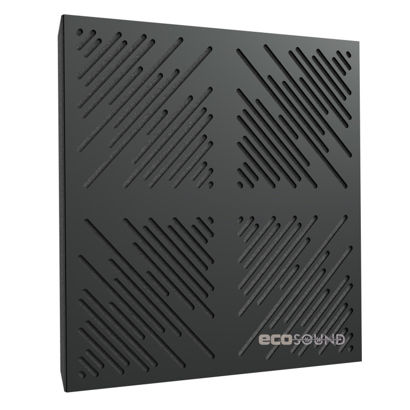 Acoustic panel Ecosound 4Diagonals Plastic White 50 x 50 cm 33 mm