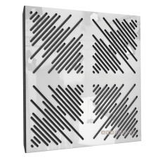 Acoustic panel Ecosound 4Diagonals Plastic White 50 x 50 cm 33 mm