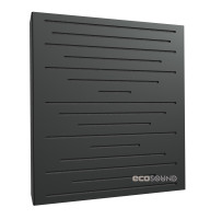 Acoustic panel Ecosound EcoPulse black 50x50 cm 33mm