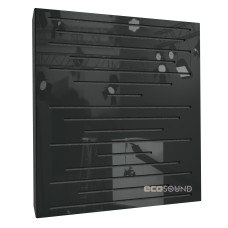 Acoustic panel Ecosound EcoPulse Plastic Black 50 x 50 cm 33 mm