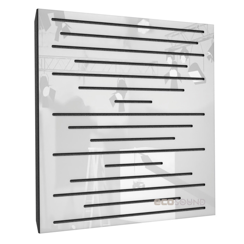 Acoustic panel Ecosound EcoPulse white 50x50 cm 33mm