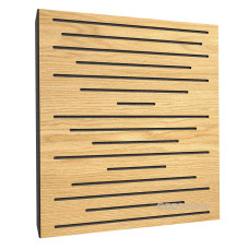Acoustic panel Ecosound EcoPulse cream 50x50 cm 33mm Light oak