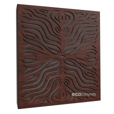 Acoustic panel Ecosound Chimera F Wenge 50 x 50 cm 33 mm brown