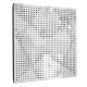 Acoustic panel Ecosound Rhombus white 50x50 cm 33mm 