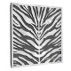 Acoustic panel Ecosound Zebra HDF-White 50 x 50 cm 33 mm white