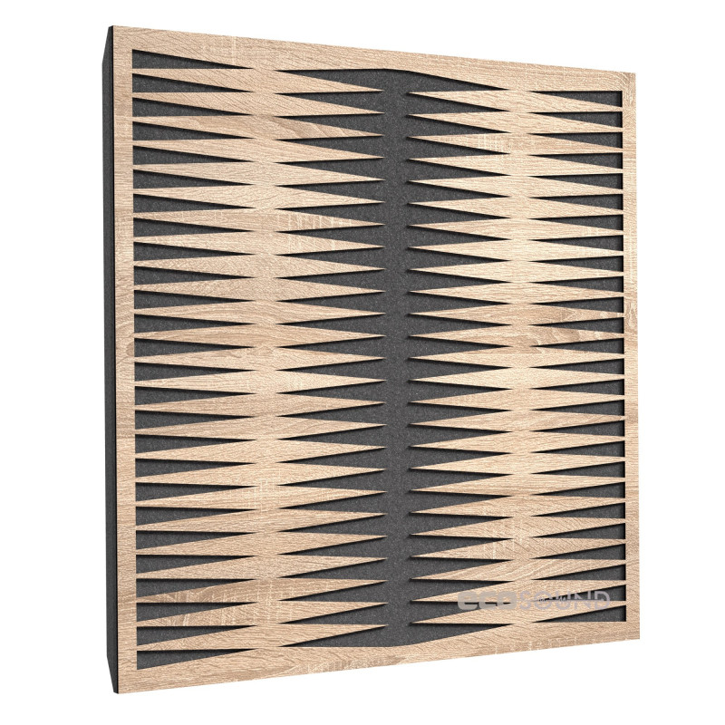 Acoustic panel Ecosound Backgammon Apple-Locarno 50 x 50 cm 33 mm brown