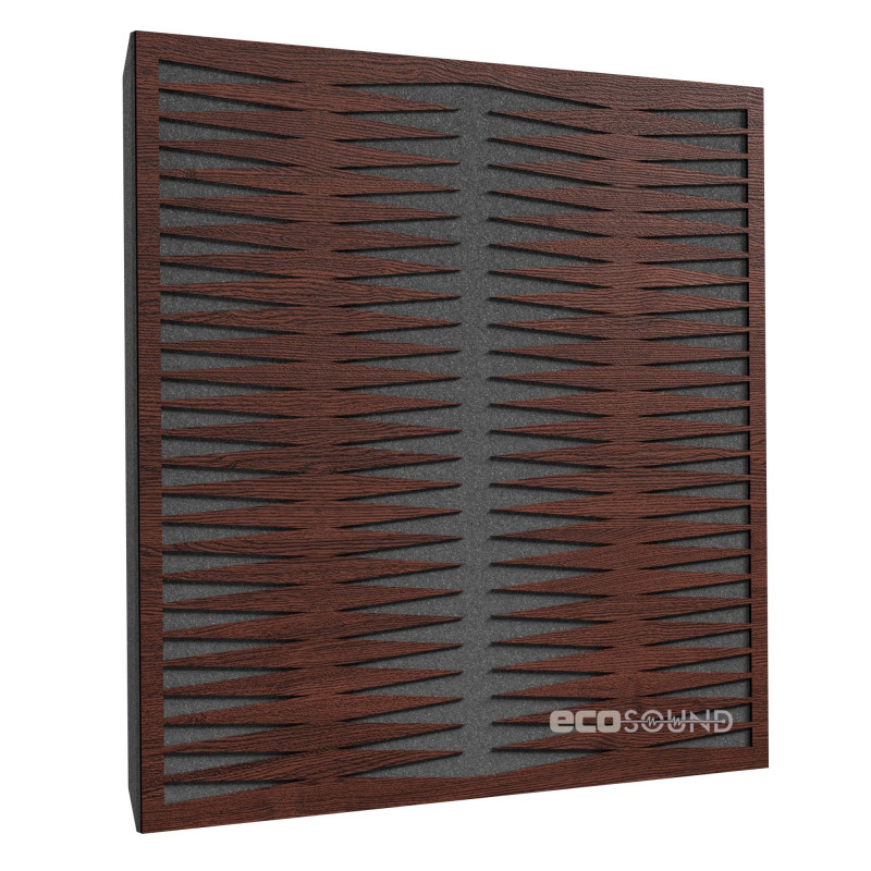 Acoustic panel Ecosound Backgammon Apple-Locarno 50 x 50 cm 33 mm brown