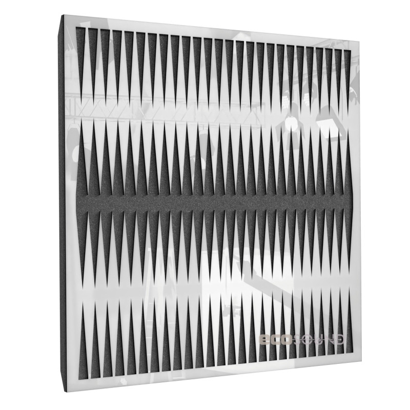 Acoustic panel Ecosound Backgammon Plastic Black 50 x 50 cm 33 mm