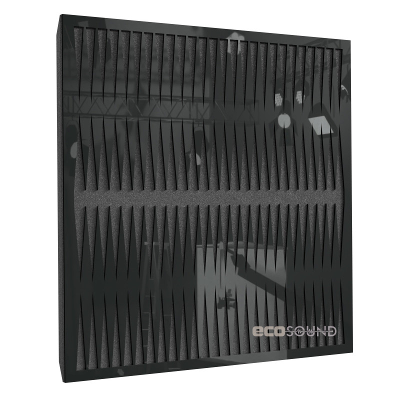 Acoustic panel Ecosound Backgammon Plastic White 50 x 50 cm 33 mm