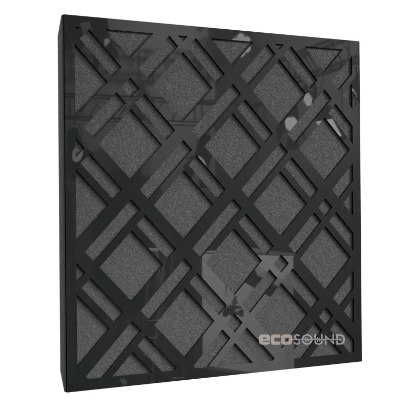 Acoustic panel Ecosound Grille Apple-Locarno 50 x 50 cm 33 mm brown