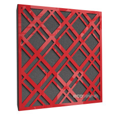Acoustic panel Ecosound Grille Plastic Red 50 x 50 cm 33 mm