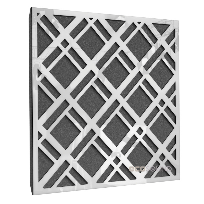Acoustic panel Ecosound Grille Apple-Locarno 50 x 50 cm 33 mm brown