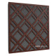 Acoustic panel Ecosound Grille Apple-Locarno 50 x 50 cm 33 mm brown
