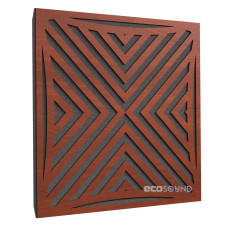 Acoustic panel Ecosound Urban Apple-Locarno 50 x 50 cm 33 mm brown