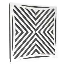 Acoustic panel Ecosound Urban HDF-White 50 x 50 cm 33 mm white
