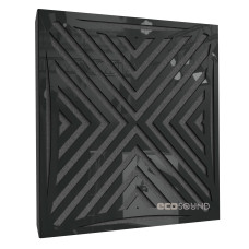 Acoustic panel Ecosound Urban Plastic Black 50 x 50 cm 33 mm