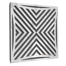 Acoustic panel Ecosound Urban Plastic White 50 x 50 cm 33 mm