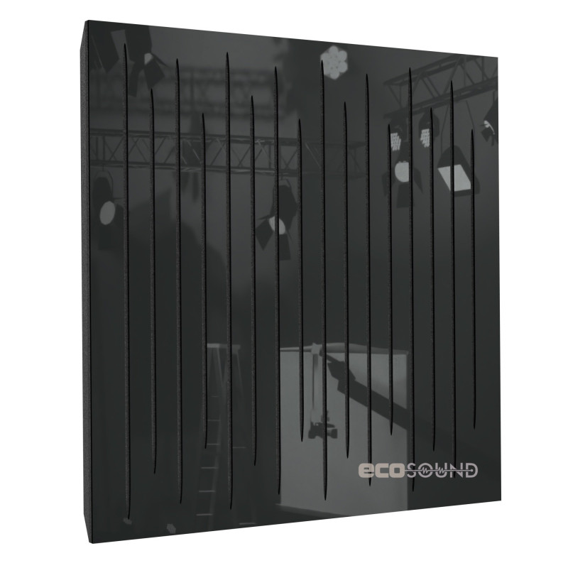 Acoustic panel Ecosound EcoTone Plastic Black 50 x 50 cm 33 mm