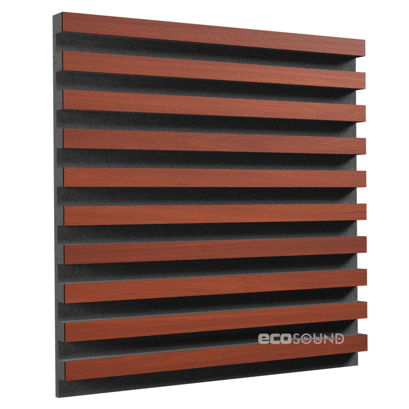 Acoustic panel Ecosound Comb Plastic Black 50 x 50 cm 33 mm