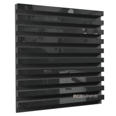 Acoustic panel Ecosound Comb Plastic Black 50 x 50 cm 33 mm