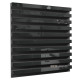 Acoustic panel Ecosound Comb Plastic Black 50 x 50 cm 33 mm