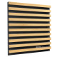 Acoustic panel Ecosound Comb Plastic Black 50 x 50 cm 33 mm