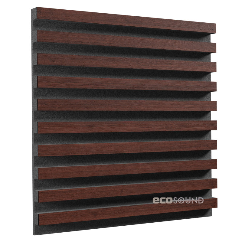 Acoustic panel Ecosound Comb Plastic Black 50 x 50 cm 33 mm