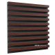 Acoustic panel Ecosound Comb Plastic Black 50 x 50 cm 33 mm
